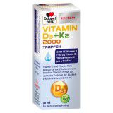 DOPPELHERZ Vitamin D3 2000+K2 Tropfen